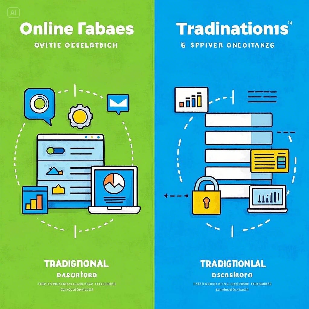 Keunggulan Database Online Dibandingkan Database Tradisional